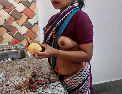 See Indian Aunty Ko's Kitchen Sexcapades: Raunchy Cuckold Wifey, Step-Sista, and Bro-Sista Activity!