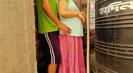 Desi woman 07 humps her step-sis's neighbor outdoors and takes a cum shot